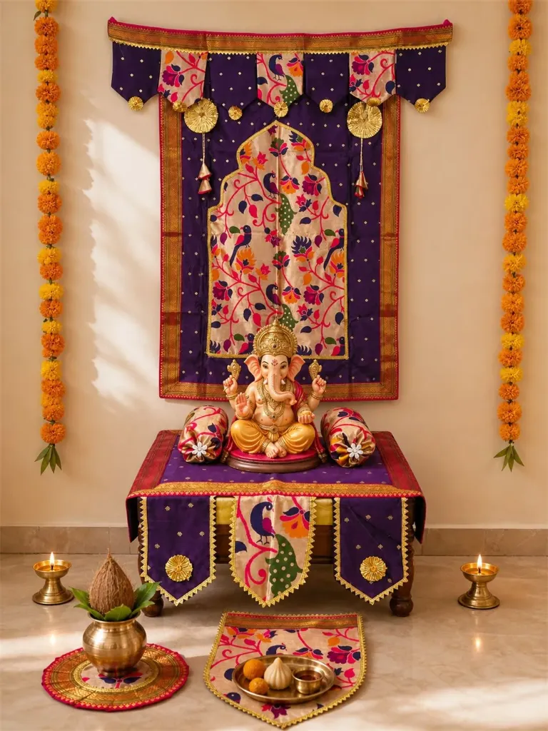 Deuli Paithani Decoration  (Purple)