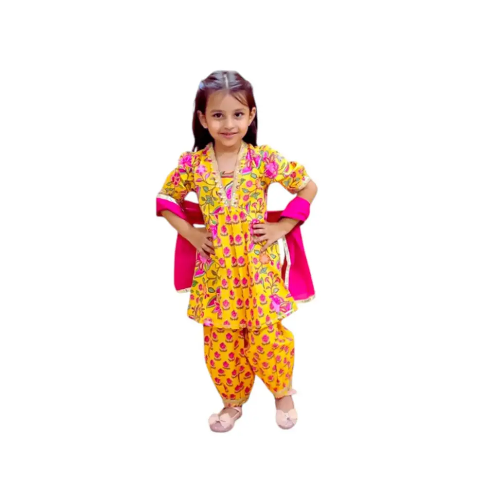 Jaipuri Girls Kurta set