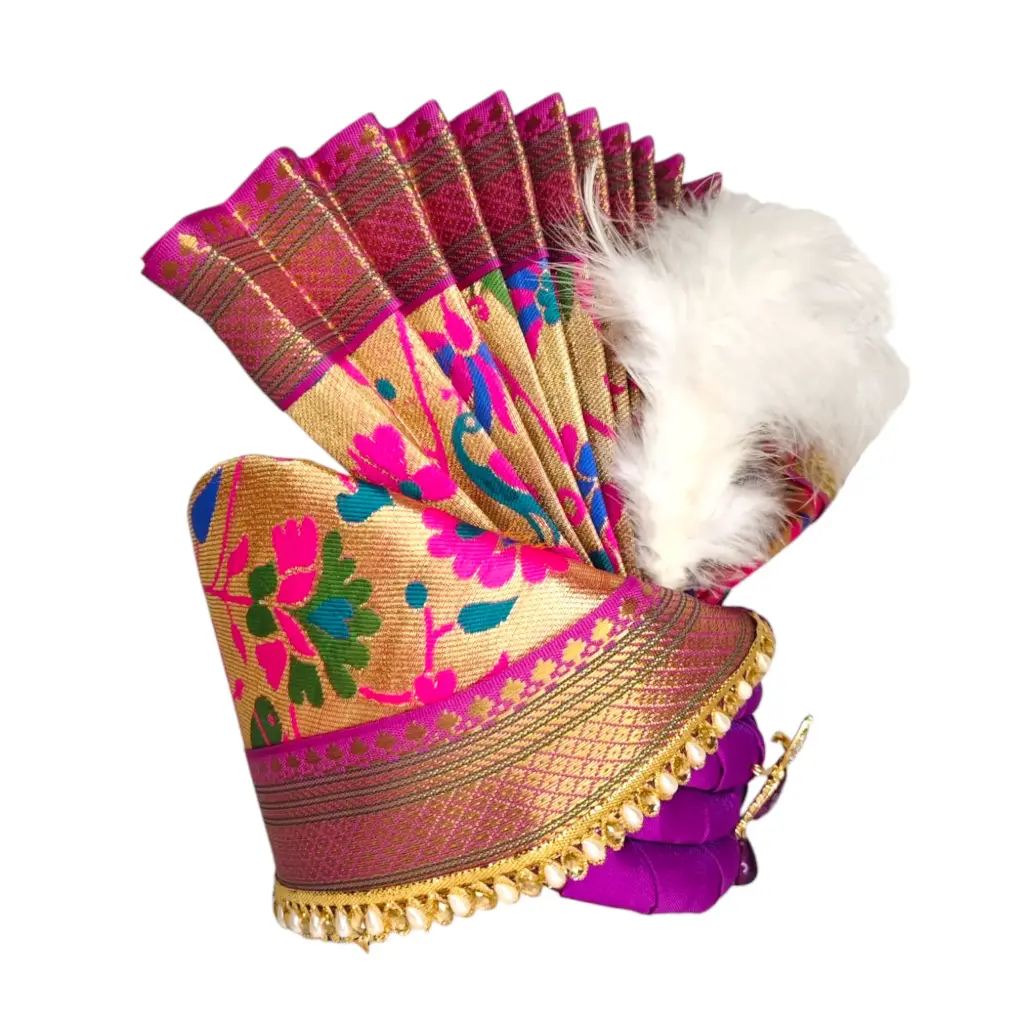 Ganpati Feta 3 Ft  (Purple)