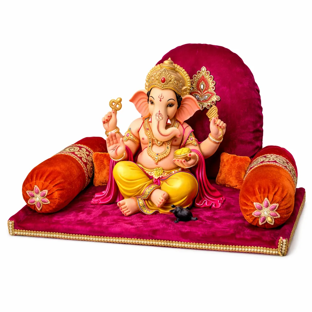 Shahi Aasan  (12*16, Orange)