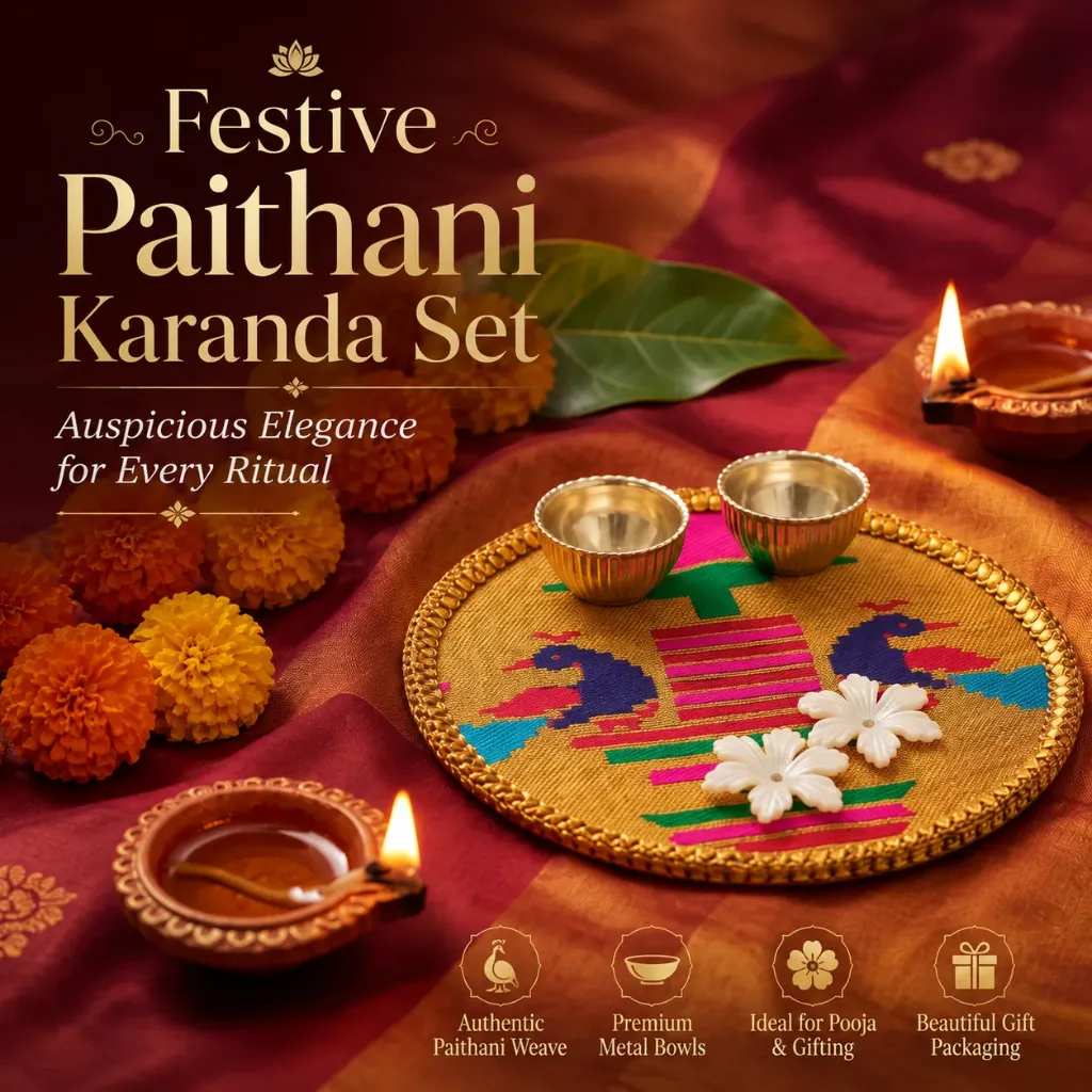 Paithani Karanda Gift Set