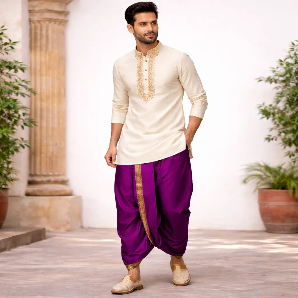 Silk Dhoti For Men