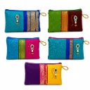 Khan Fabric Nath Pouch Combo Set of 5