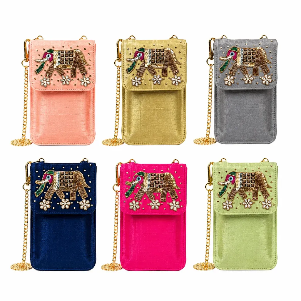 Elephant Design Sling Purse
