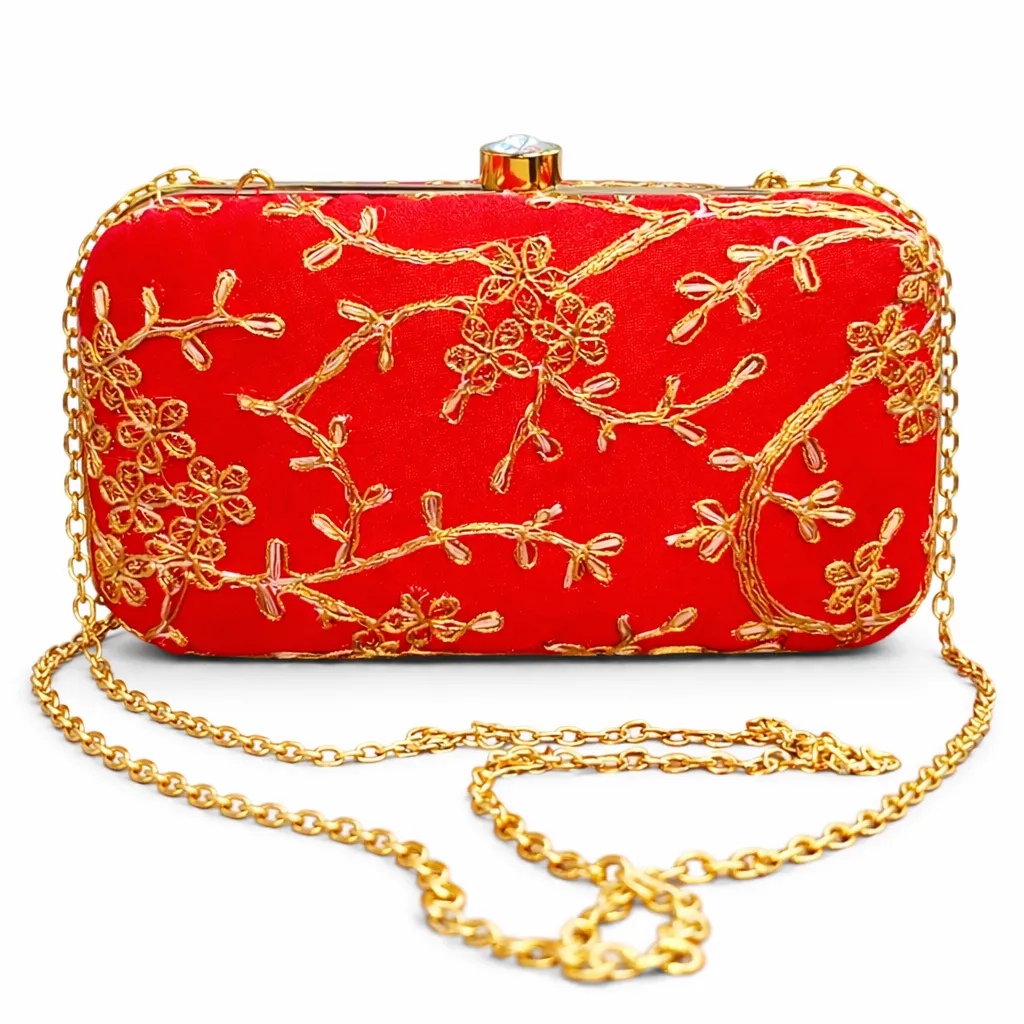 Party Box Clutch (Red)